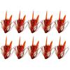 Generic Gonne solette per gonne in silicone con esche - 10 in silicone gonna di richiamo luminoso,Forniture flessibili per attrezzature per acqua e acqua salata