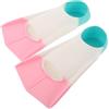 Alasum Pinne da Nuoto in Silicone a Forma di Zampa D'anatra per Adulti, Leggere e Corte, per Allenamento e Snorkeling in Acqua