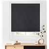 LazBlinds Tende a rullo 100% oscuranti, senza attrezzi, senza trapano, senza fili, per finestre, isolamento termico, protezione dai raggi UV, per la privacy, per camera da letto (91 x 183 cm, nero)