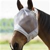 Harrison Howard CareMaster - Maschera antimosche per cavalli, con imbottitura in pile spesso, a maglia fine, colore: argento chiaro di luna