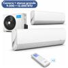 Midea Breezeless+ Dual Split 7,0 kW per 1 stanza fino a 17 mq e 1 fino a 23 mq 9.000 + 12.000 BTU