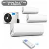 Midea Breezeless+ Trial Split 6,1 kW per 3 stanze fino a 17 mq 3 ž 9.000 BTU