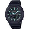 Casio Rust Color Orologio Uomo, Analogico e Digitale, Multifunzione, Lancette Neobrite, 20 ATM - CA.GA-2100RC-1AER