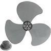 Generic Pale di ricambio - in PP a 3 pale da 35 cm | Ventola del ventilatore da pavimento verticale elettrica | Fornisce un potente flusso d'aria per ventilatori a soffitto su piedistallo, interni e