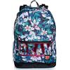 Seven Zaino The Double - Dreams Flowers, Reversibile, Fantasia floreale, Mono Scomparto, Cuffie Wireless incluse, Per bambine e ragazze, Scuola, Tempo libero
