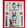 ADESIVI VINTAGE '60 SCOOTER AUTO VESPA LAMBRETTA MOTO EPOCA STICKERS DECALS OLD