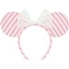 Disney Cerchietto orecchie Tokyo Disney Resort Minnie Mouse fiocco a righe rosa Giap...
