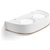 Tecnico by Sforzin ELLADE Applique a parete 2 luci attacco GX53 in gesso bianco con rifinitura Rame