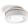 Tecnico by Sforzin ELLADE Lampada da soffitto 1 luce attacco GX53 in gesso bianco con rifinitura Rame