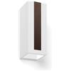 Tecnico by Sforzin THERA Applique a parete biemissione 2 luci attacco GU10 in gesso bianco con rifinitura Bronzo