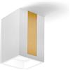 Tecnico by Sforzin THERA Lampada da soffitto 1 luce attacco GU10 in gesso bianco con rifinitura Ottone