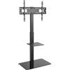 VDD Supporto TV - treppiede TV - base TV - girevole - regolabile in altezza da 134 cm a 146 cm - nero