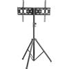 VDD Treppiede per TV VDD - Supporto TV - Base per TV - Design industriale - Regolabile fino a 188 cm - Nero