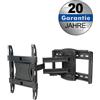 Transmedia MyWall Premium P1-1L - Supporto a parete per televisori a schermo piatto da 58 a 107 cm (da 23" a 42"), nero