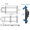 Xantron Supporto a parete motorizzato per TV WiFi girevole, ultrapiatto, PREMIUM-SM-L180-WiFi