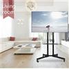 Yaheetech Supporto TV Yaheetech, supporto mobile, carrello TV universale, carrello con ripiano per LCD LED da 32-65 pollici, regolabile in altezza, mobile, fino a 50 kg