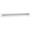 Syfax Supporto per Monitor Bianco 100x24x13 cm in Legno Multistrato