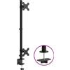 Syfax Supporto per Monitor Doppio in Acciaio VESA 75/100 mm