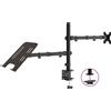 Syfax Supporto per Monitor in Acciaio Nero VESA 75/100 mm