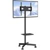 StarTech Supporto TV con rotelle Universale - Altezza regolabile 1430-1538 mm, Supporto da pavimento caricabile - 39,9 kg, Adatto per TV da 58,42-152,4 cm, Supporto TV