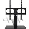 Aiorber Supporto a parete per TV AIORBER, regolabile a tre livelli, in acciaio verniciato a polvere, con supporto, VESA max 600x400 mm, per 37-55 pollici, nero