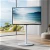 Unho WISFOR Supporto per TV regolabile in altezza, supporto per TV arrotolabile, carrello per TV da 40-75 pollici, VESA 600x400 mm, fino a max. 40 kg