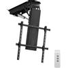 VEVOR Supporto TV motorizzato a soffitto per televisori da 813 a 1778 mm, VESA pieghevole 60 x 60 cm, adatto a televisori fino a 50 kg