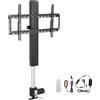 SucceBuy Sollevatore TV motorizzato, Lunghezza corsa 20 pollici, Supporto TV motorizzato per TV da 28-32 pollici, Altezza regolabile con telecomando, Portata 132 libbre, Telecomando wireless, Nero