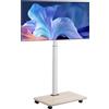 VEVOR Supporto TV con rotelle Supporto TV Carrello TV per televisori 812,8-1778 mm Orientabile a 25° e regolabile in altezza