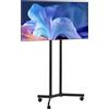 VEVOR Supporto TV rotante per schermi piatti e TV curvi da 812,8-1651 mm, fino a 40 kg (max. VESA 400 x 400 mm), adatto a soggiorni e camere da letto