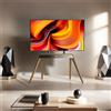 WISFOR Supporto TV Supporto TV per monitor LCD LED da 40" a 86", regolabile in altezza, VESA max 600x400mm, fino a 50kg