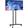 StarTech Supporto TV mobile arrotolabile per schermi 812,8-1651 mm - Supporto TV arrotolabile per schermi di grandi dimensioni