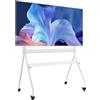 StarTech Supporto TV mobile Rollable - Per schermi di dimensioni comprese tra 889 e 2540 mm - Supporto TV Rollable Flessibile