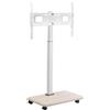 SucceBuy Supporto TV per TV da 812,8-1778 mm Supporto TV da 32-70 pollici con rotelle Orientabile a 25° e regolabile in altezza