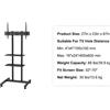 OEM Supporto per TV, regolabile in altezza, orientabile, 32-70 pollici