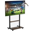 WISFOR Supporto TV Rollabile, Supporto TV regolabile in altezza Supporto TV Universale per 40"-86", VESA 600x400mm, fino a 50kg max