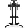 Happyment Supporto TV mobile Happyment - Altezza regolabile fino a 173 cm - Carrello TV universale su rotelle - Per 32-65 pollici