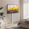Unho WISFOR Supporto per TV regolabile in altezza, supporto per TV rotante, supporto da pavimento per TV da 40-75 pollici, VESA 600x400mm, fino a max 50kg