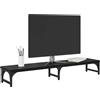 Syfax Supporto per Monitor Rovere Nero 105 x 23 x 15,5 cm