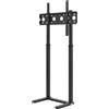 Happyment Supporto da pavimento per TV Vaylen 32-65" - Regolabile in altezza - VESA da 100x100 a 600x400 - Nero - Indipendente