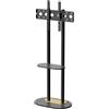 Bolt Edge Supporto da pavimento per TV 40-75 pollici - Nero - Supporto - Montante - Robusto - Regolabile in altezza - 40 kg