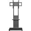 Bolt Edge Supporto da pavimento per TV, mobile - Anche verticale - Per TV da 32"-65" - Supporto standard universale - Regolabile in altezza - Nero