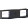 Northix Supporto TV 3 in 1 con luci LED per TV da 85", nero