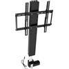 StarTech Supporto TV elettrico da pavimento - Supporto da pavimento - Regolazione motorizzata dell'altezza - 98-168 cm - Telecomando - Per TV da 66-145 cm, max. 50 kg - Spina UE 220 V - Nero