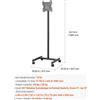 OEM Supporto TV, regolabile in altezza, mobile con ruote, supporto per cantante