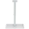 StarTech Supporto universale per proiettore - Montaggio a soffitto - Regolabile in altezza da 34 a 56 cm - Portata 14 kg - Ripiano 35×22 cm - Acciaio e alluminio - Bianco