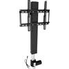 StarTech Supporto TV da pavimento - Sollevatore motorizzato, regolazione elettrica dell'altezza - Per televisori da 66-145 cm - Max. 50 kg - Altezza 98-168 cm - Escursione 70 cm - Spina UE 220 V - Nero