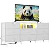 OEM Mobile TV, design in ferro e legno, supporto multimediale versatile, bianco