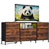 OEM Mobile TV, design in ferro e legno, supporto multimediale versatile, marrone