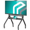 OEM Supporto TV regolabile per televisori da 60-120 pollici fino a 120 kg, nero con rotelle